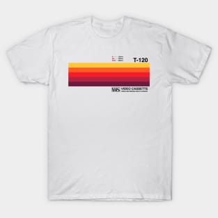 Sunset Video Cassette VHS T-Shirt